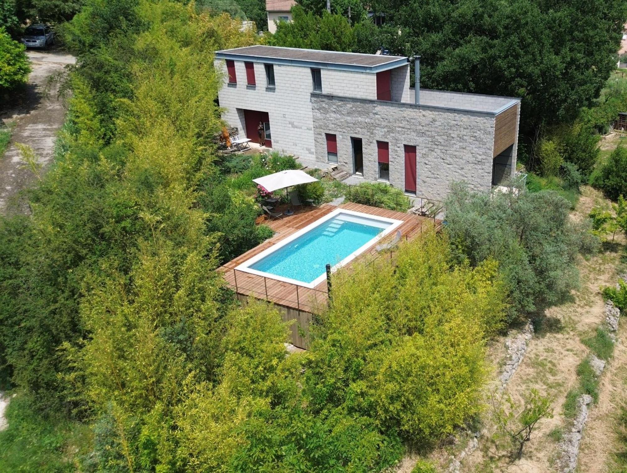 La Maison Des Chataigniers Meyrannes Bagian luar foto
